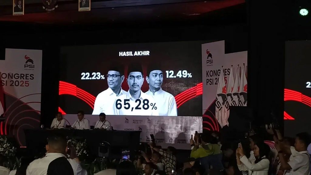 Hasil Pemilihan Ketum Kongres PSI