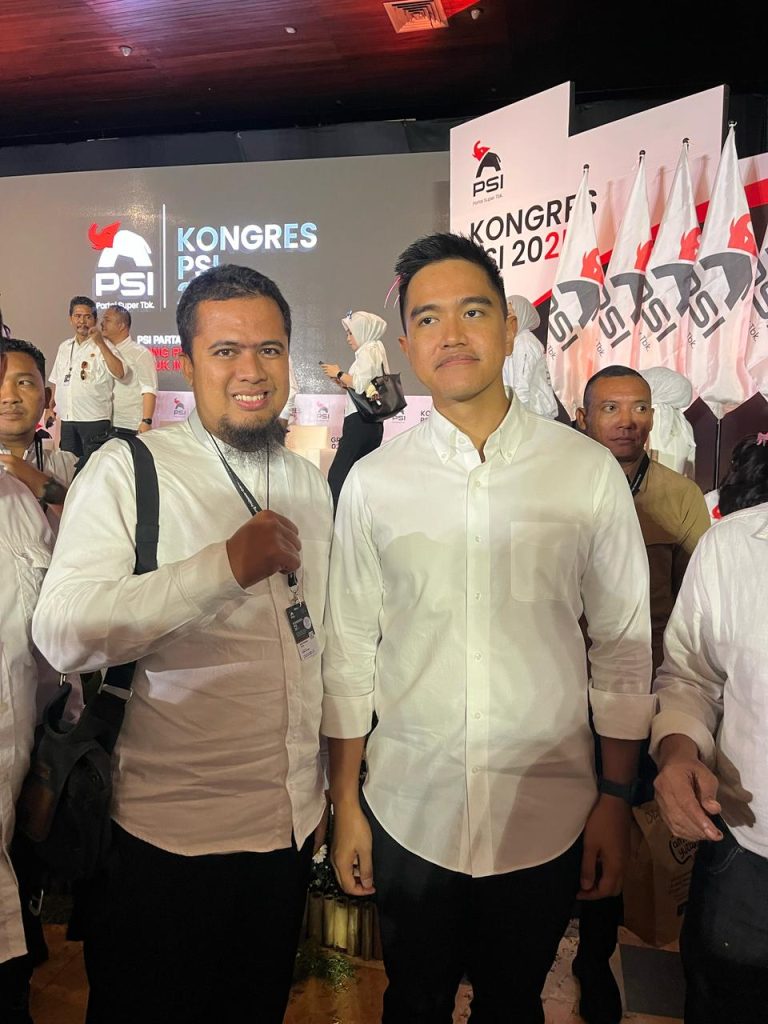 Kaesang saat pemilihan ketum PSI di Kongres PSI di Solo