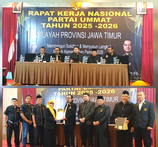Rakernas Partai Ummat 2025 di Surabaya: Ridho Rahmadi Tegaskan Jawa Timur Jadi Kunci Kemenangan pada Pemilu 2029